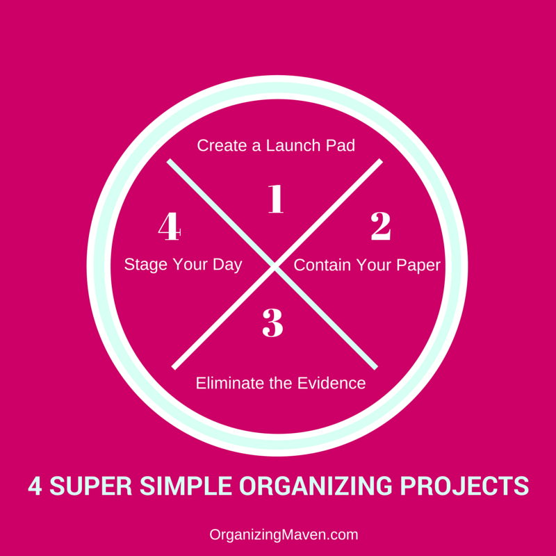 Be More Organized - 4 Simple Organizing Projects