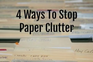 Eliminate Paper Clutter Tips