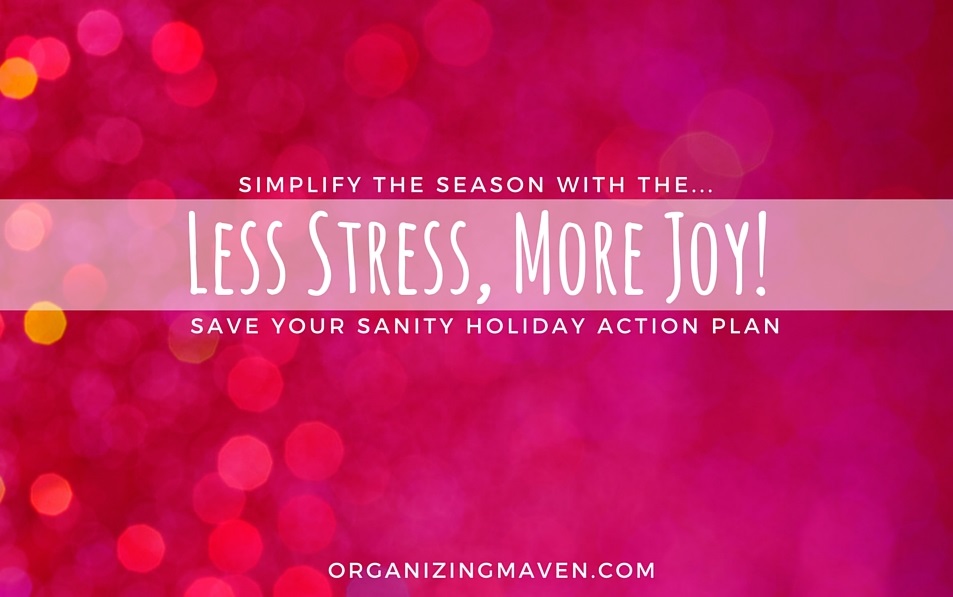 Learn how simplify the holidays and reduce stress