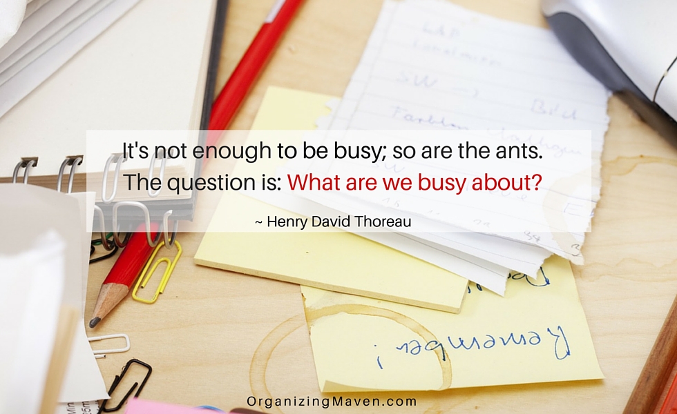 Do you know your priorities or are you trapped in the busyness bubble