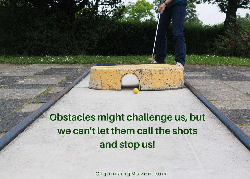 Obstacles might challenge us, but we can overcome them